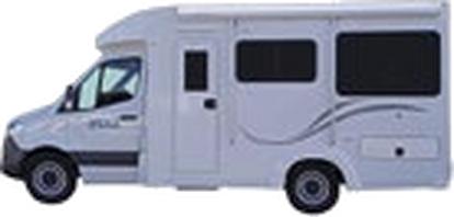 Vista exterior de la autocaravana 4 Berth Cascade